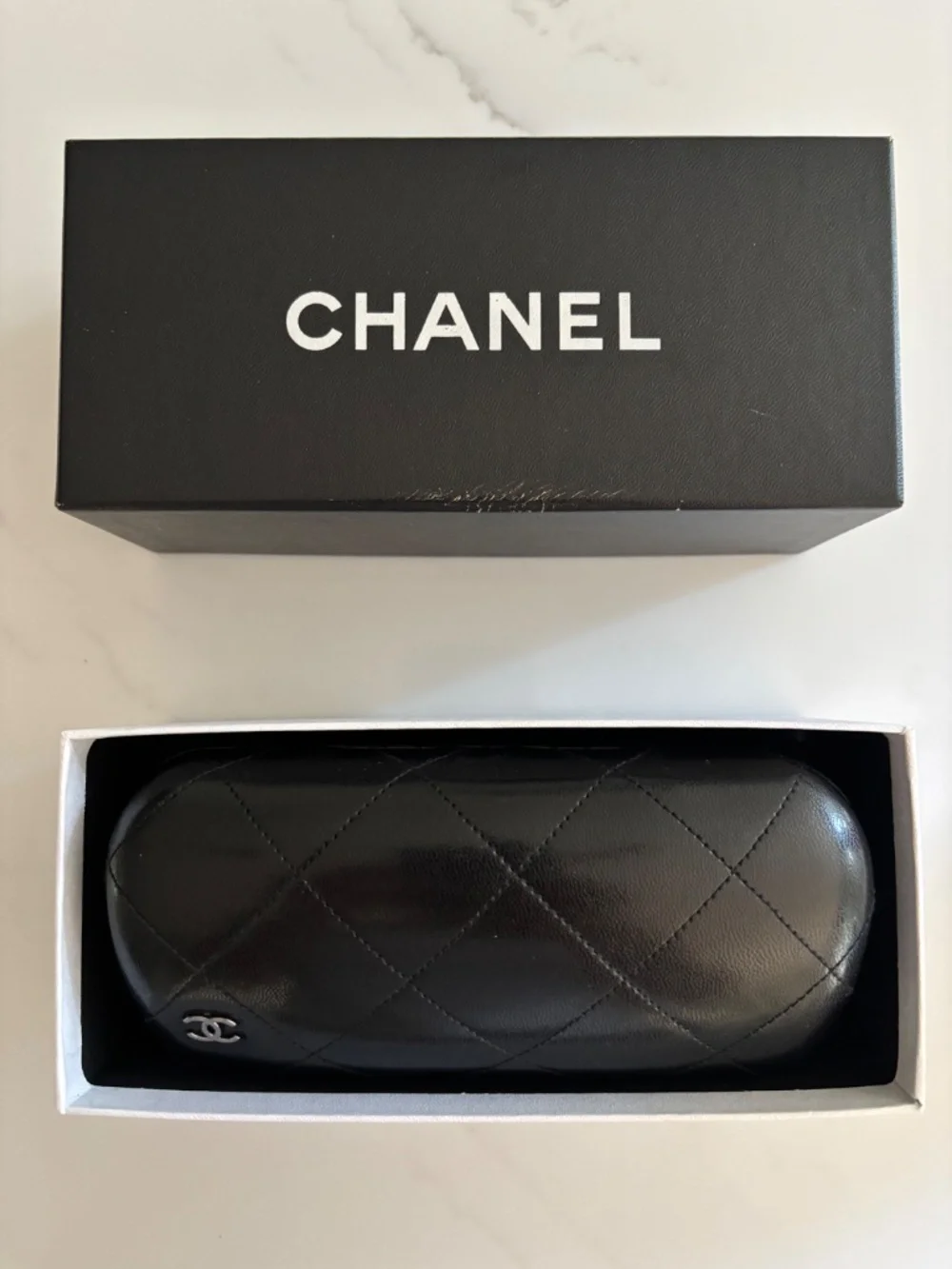 CHANEL Tortoise Shell Oversized Frame Gradient Tint Sunglasses